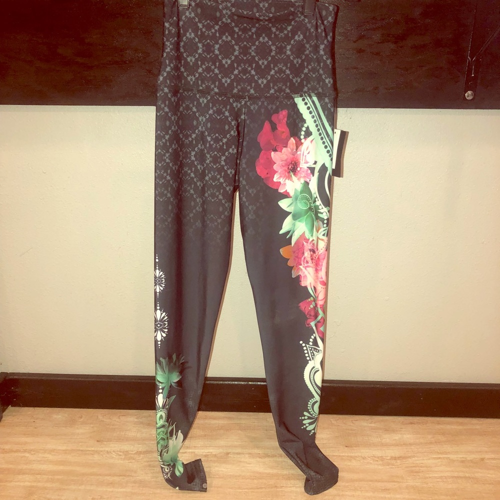 High Waisted Onzie Floral Legging